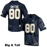 Notre Dame Fighting Irish Men's Durham Smythe #80 Navy Blue Under Armour Authentic Stitched Big & Tall College NCAA Football Jersey LOZ7199JG